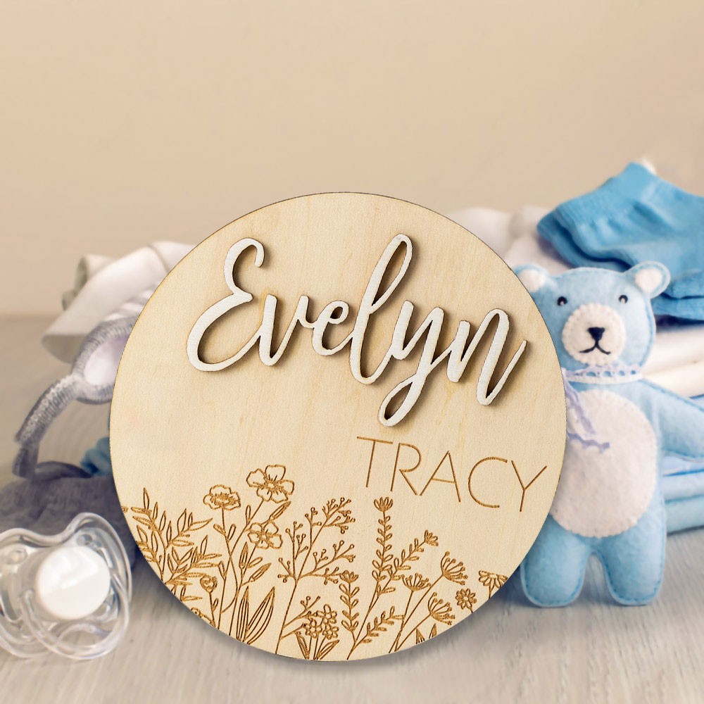 birth announcement sign