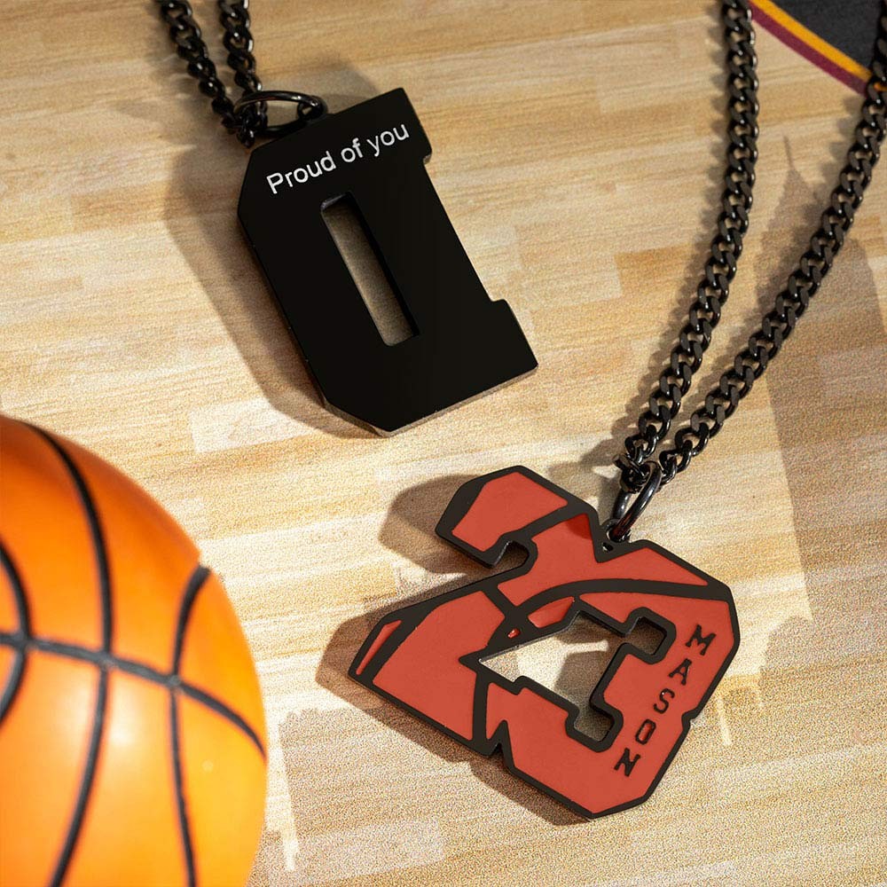 Basketball Pendant Necklace