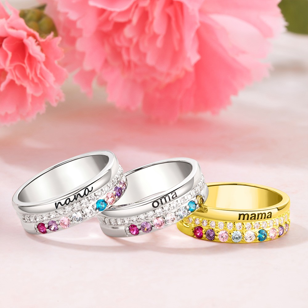 1-10 Birthstones ring