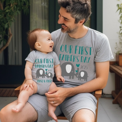 chemises assorties père fils