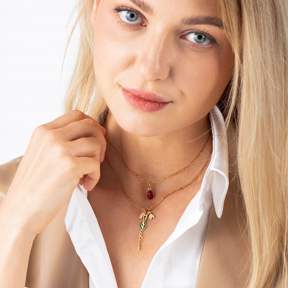 birthstones necklace