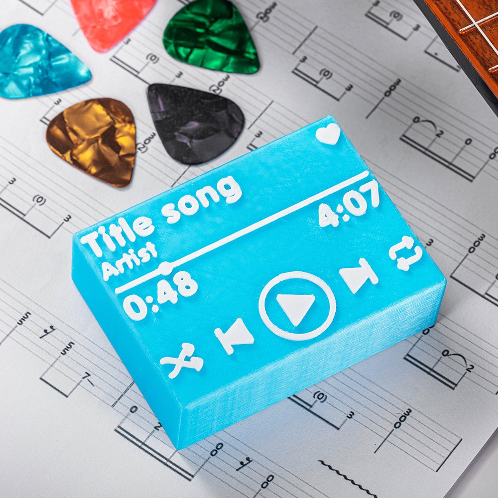 Custom Guitar Pick Holder with Love Songs