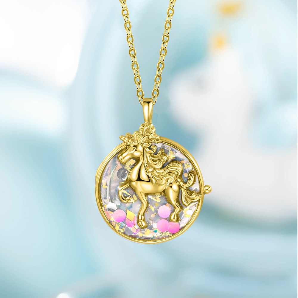 Locket pendant necklace