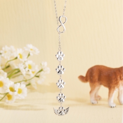 Collier en argent sterling avec initiale