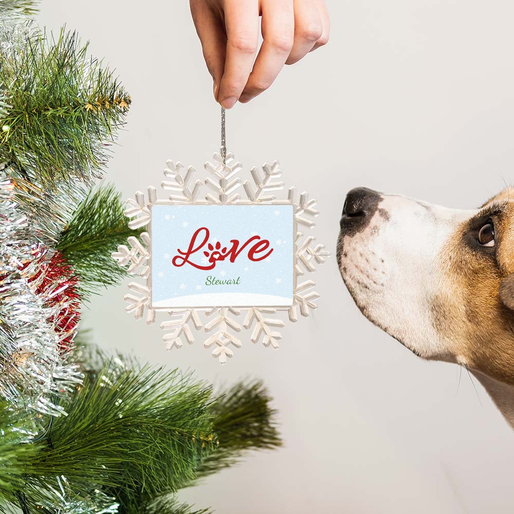 personalized dog ornament