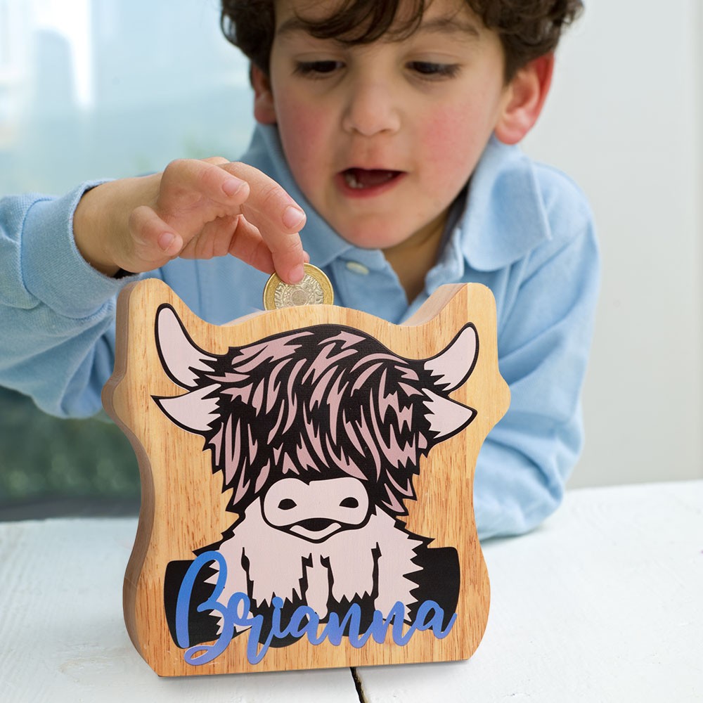 Wooden Money Box