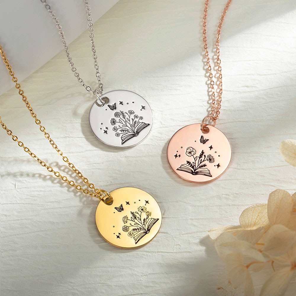 birth flower necklace
