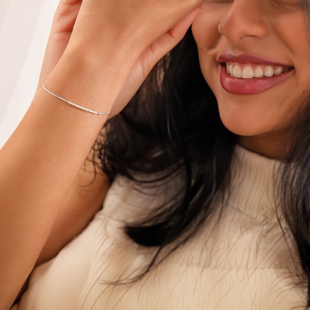 Bracelet en code Morse personnalisé