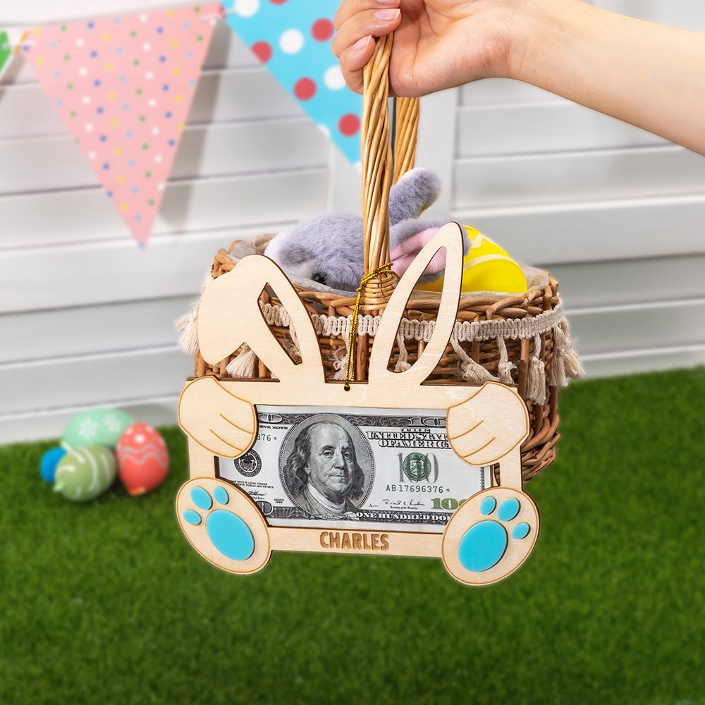 Cadeau d'argent de lapin de Pâques