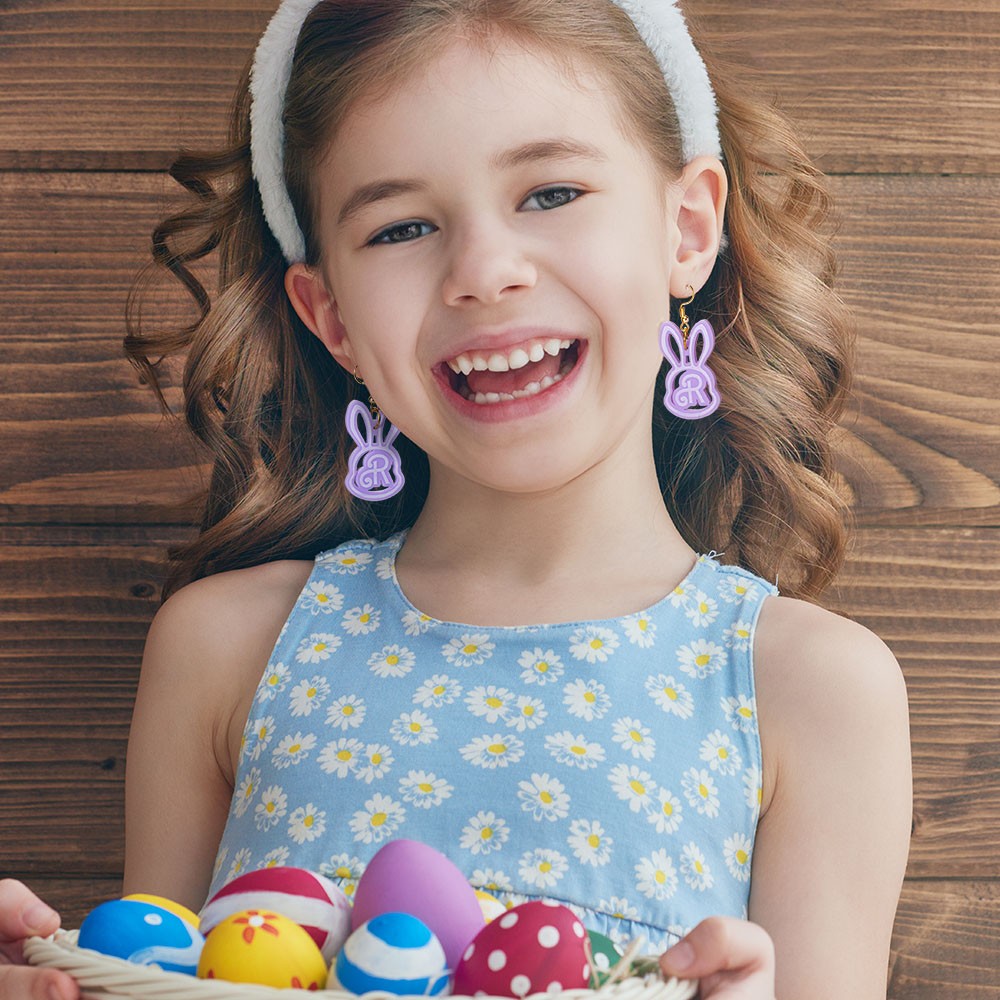 boucles d'oreilles pendantes lapin