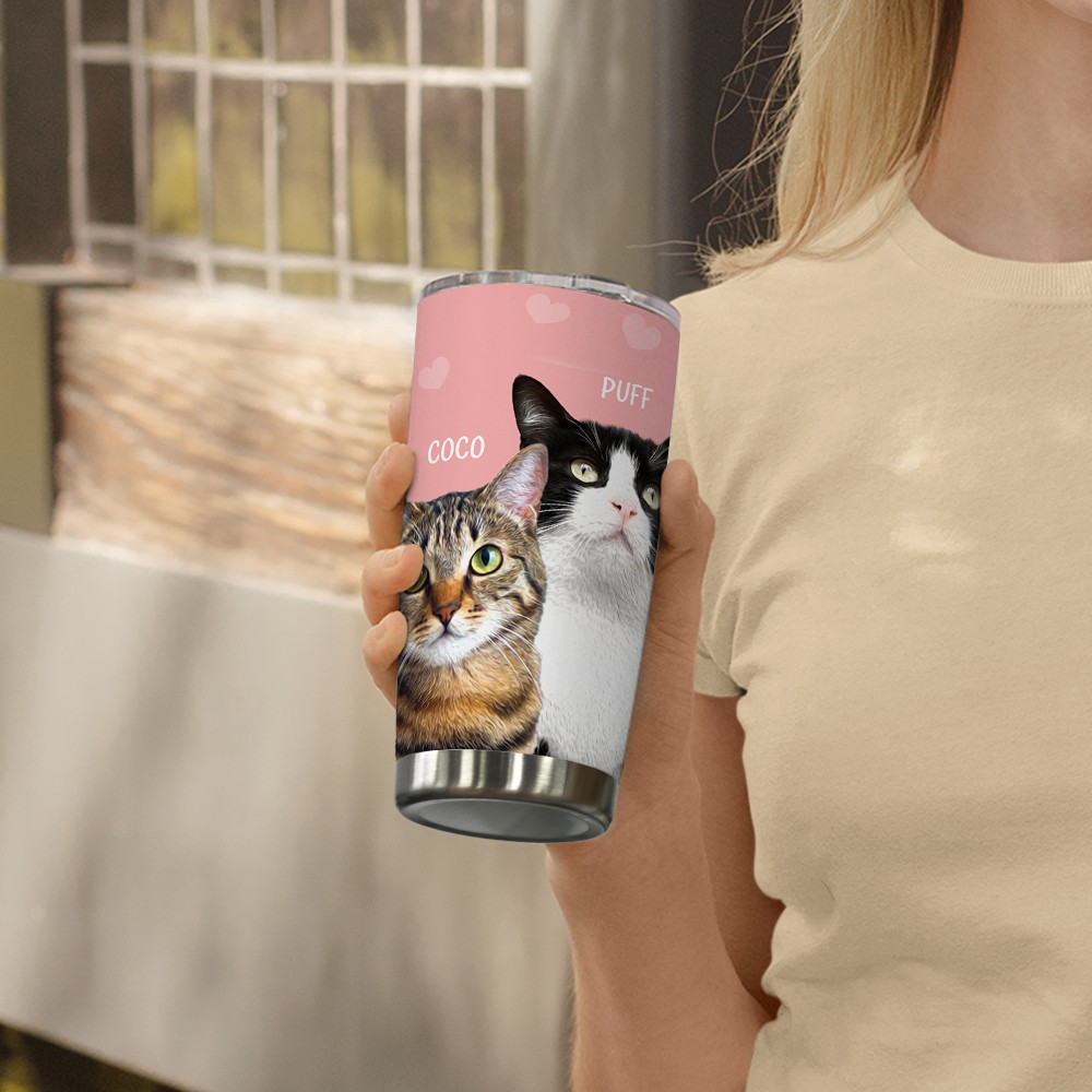 Customized Cat Tumbler