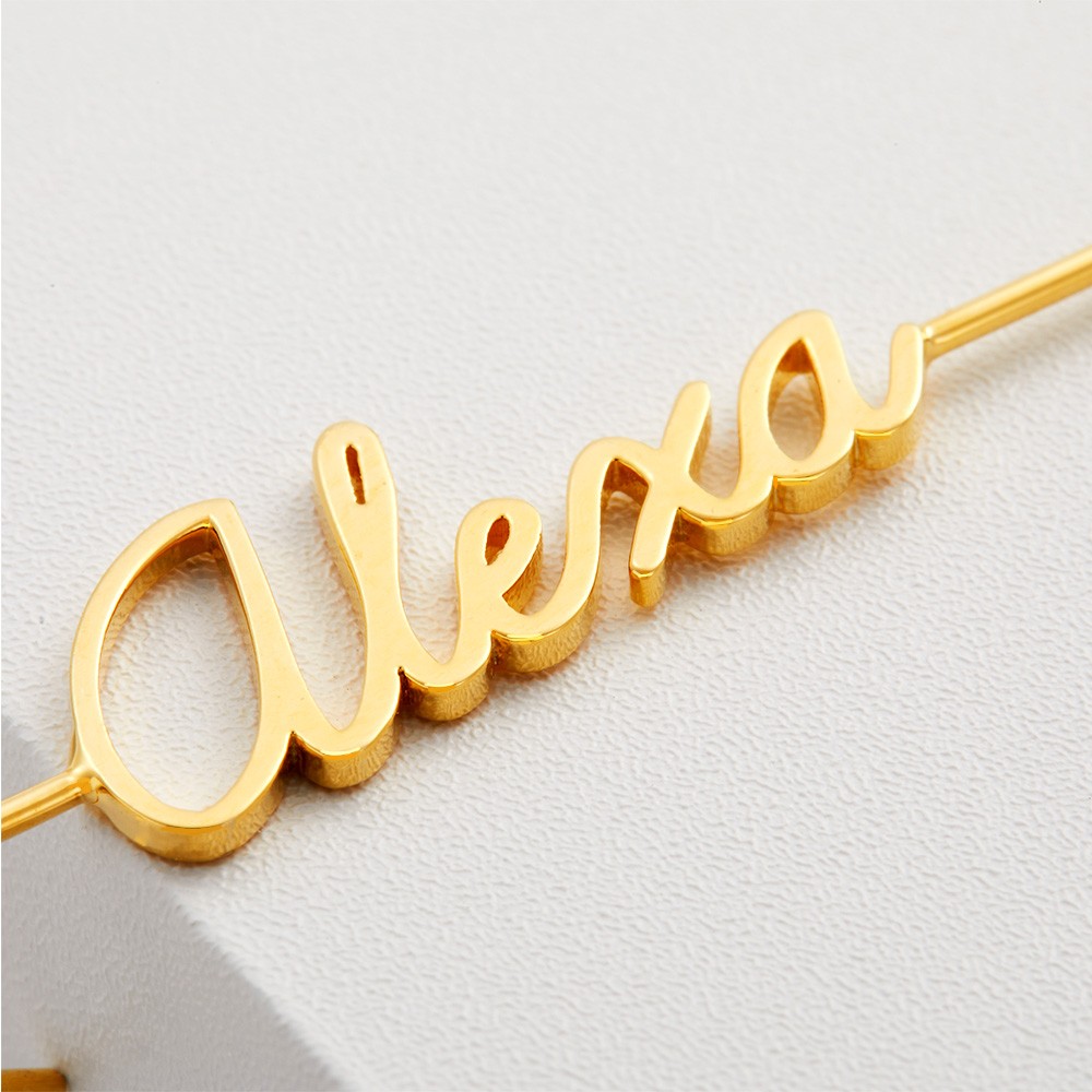 Custom Name Ear Wrap Crawler Hook Earrings, Climber Helix Sterling Silver Earrings, Minimalist Jewelry, Valentine's Day/Birthday Gift for Her/Wife