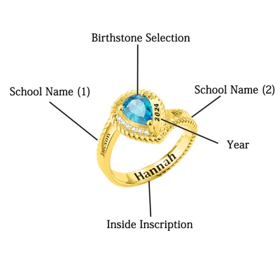 class rings for women high school