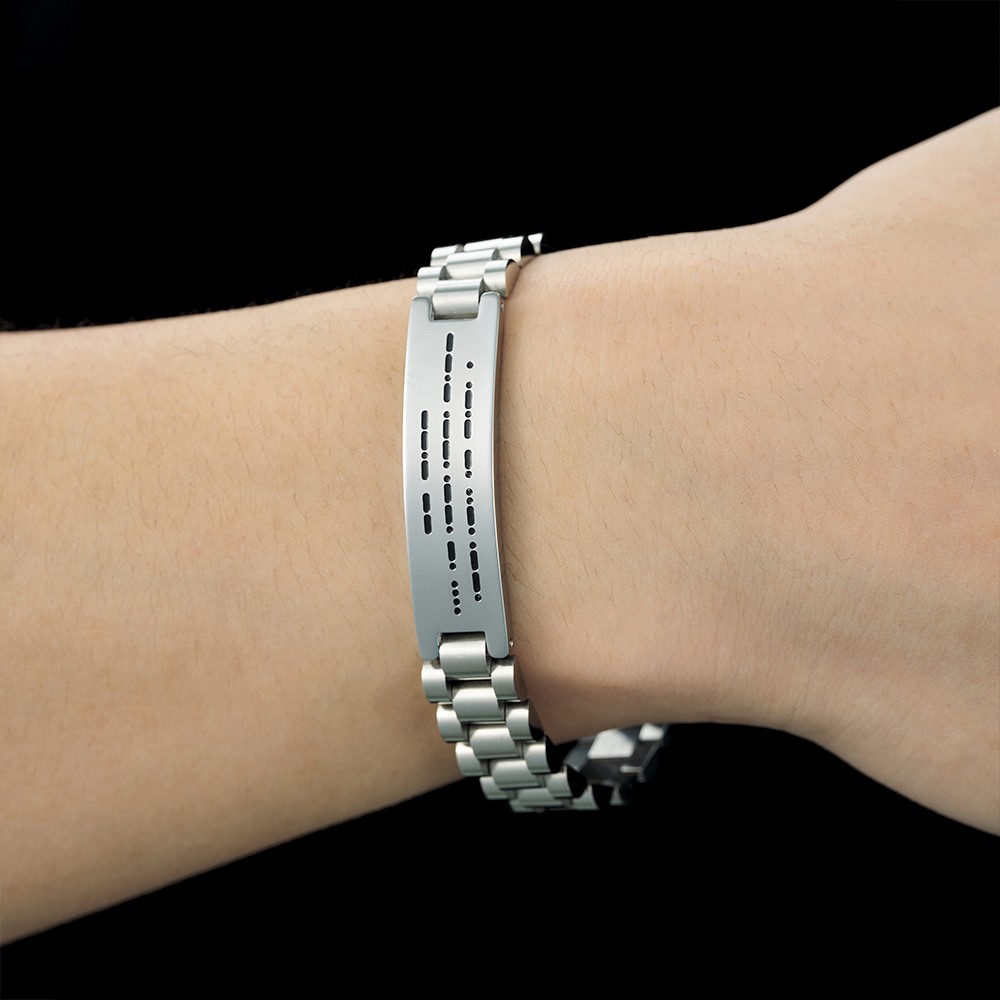 morse code bracelet for son