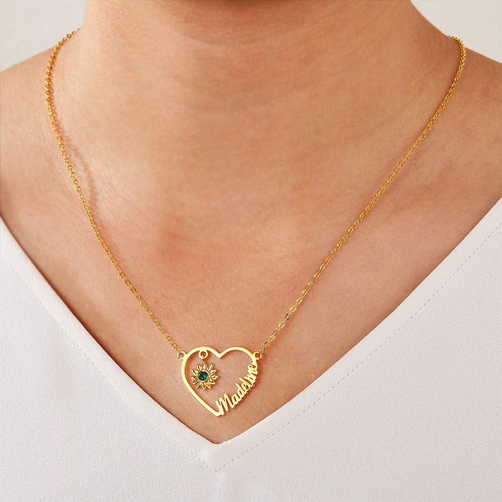 sunflower necklace