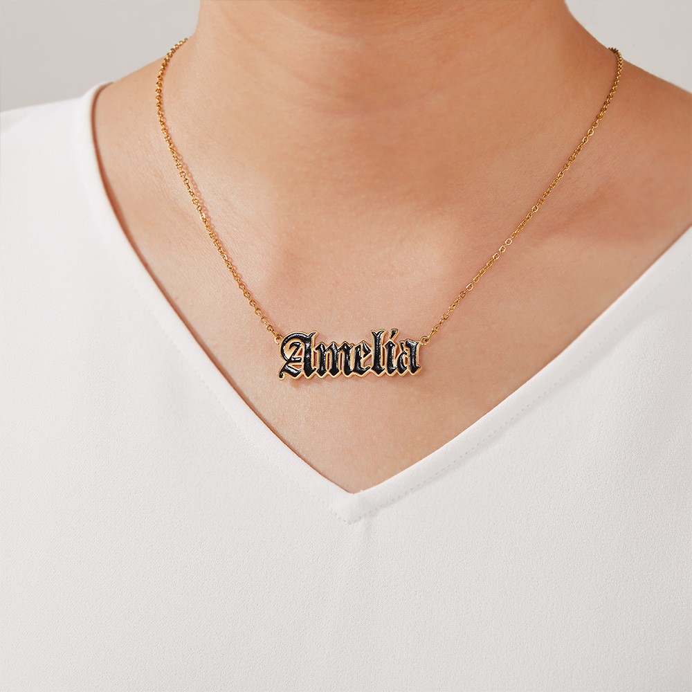 enamel necklace