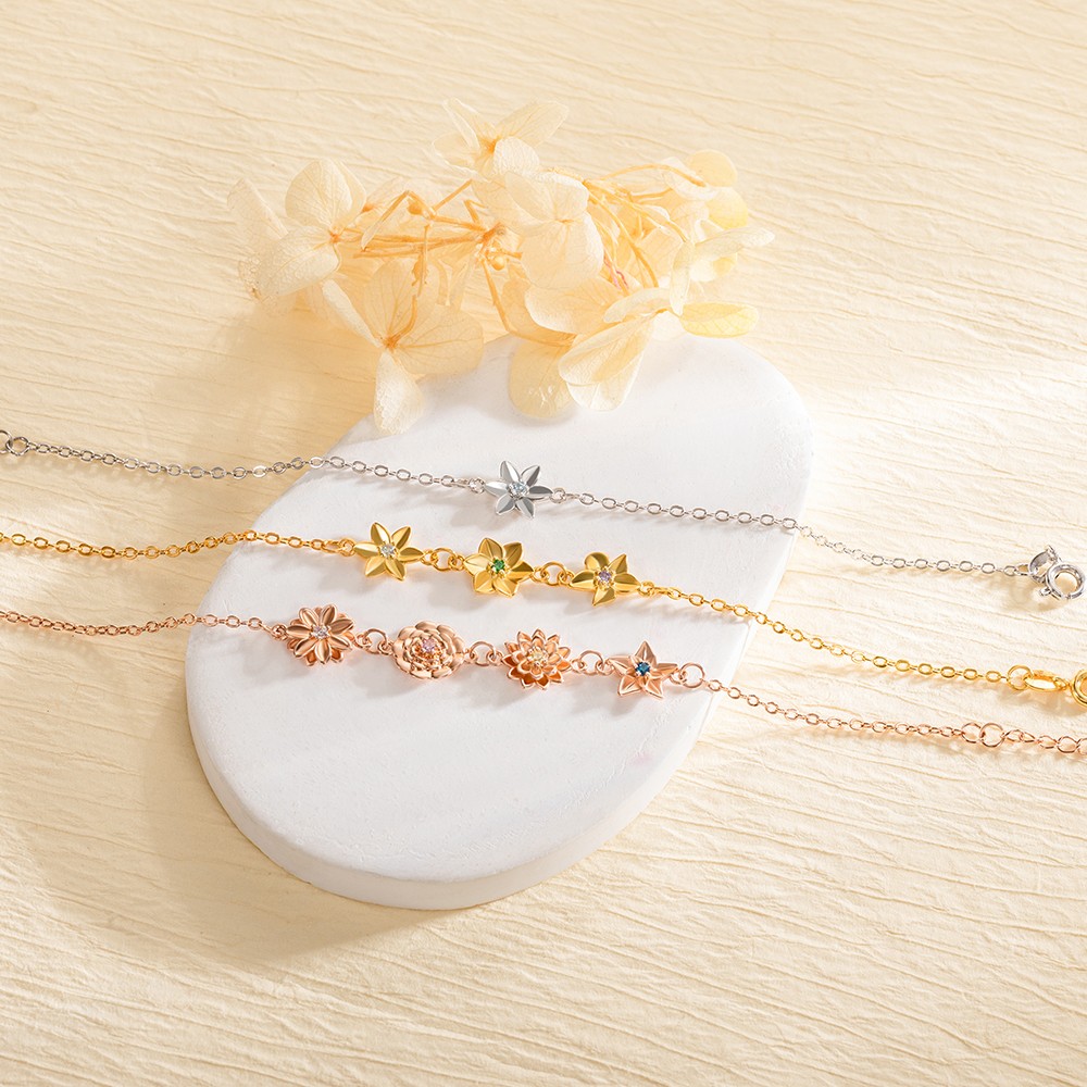 Birthday Flower Necklace