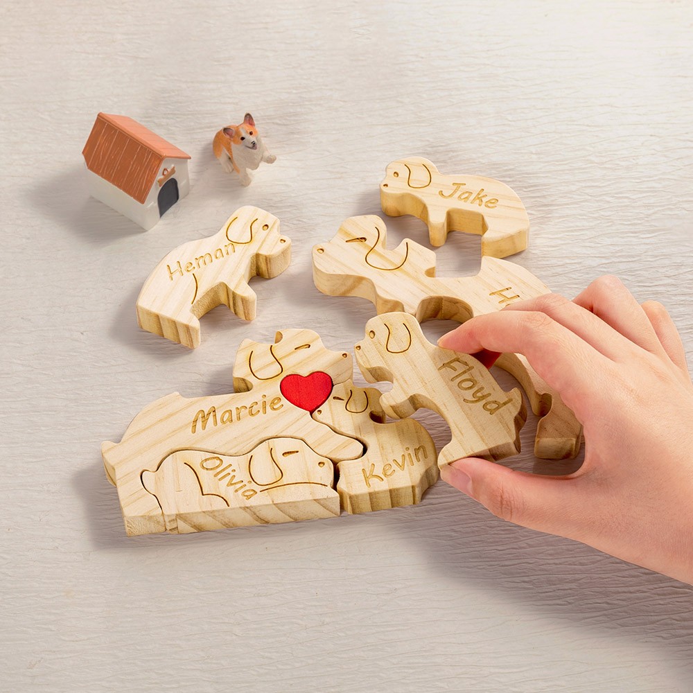 wooden dogs
