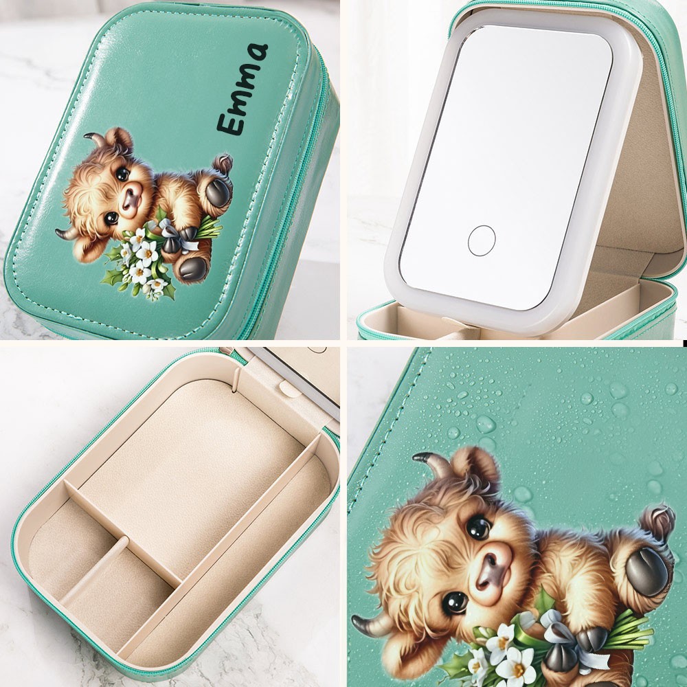 boîte de maquillage étanche à fermeture éclair