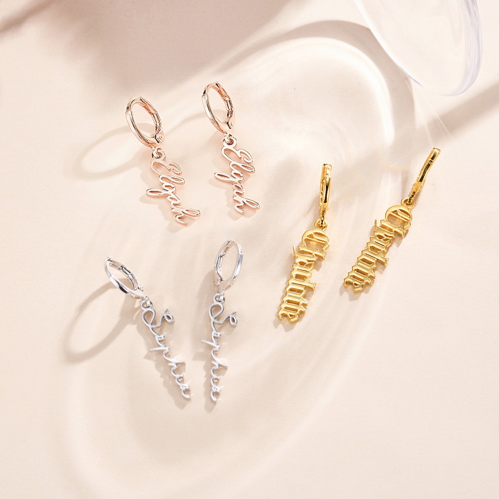 initials earrings