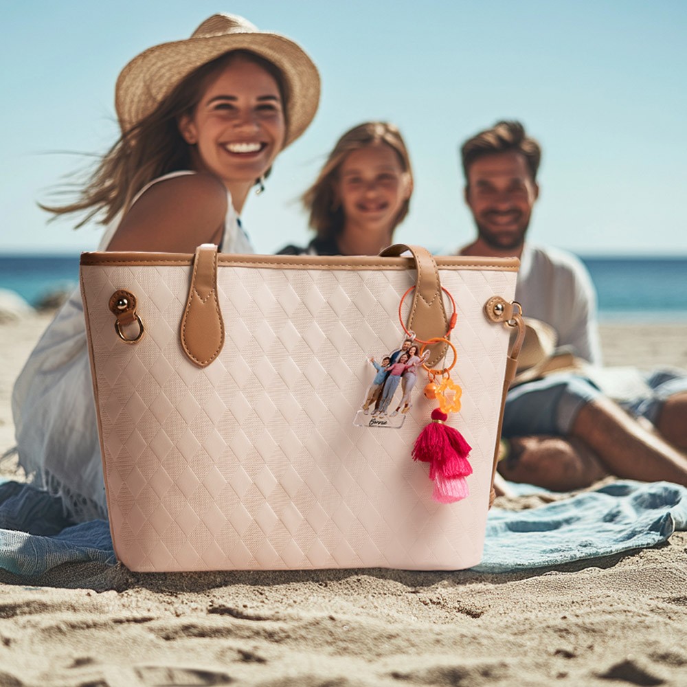 Beach Tote Backpack Diaper Bag bottle Charm