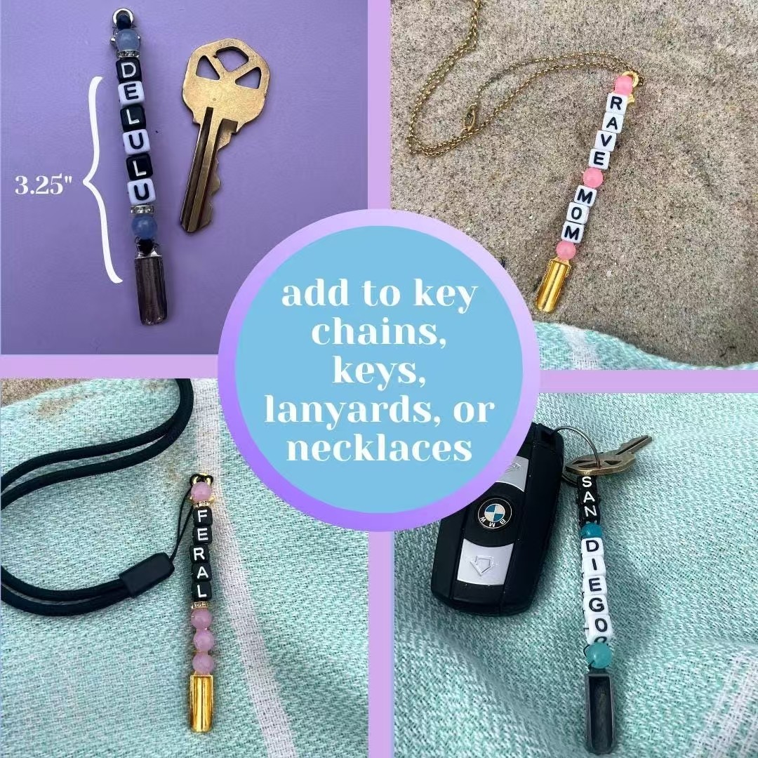 Custom Initials Mini Spoons, Glitter, Powder-Tiny Shovel Necklace Charm or Keychain Accessories for Festivals Rave Trinket Christmas Gifts