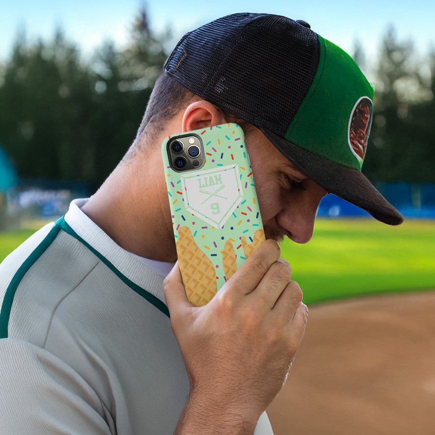 Custom Name and Number Double Layer Phone Case