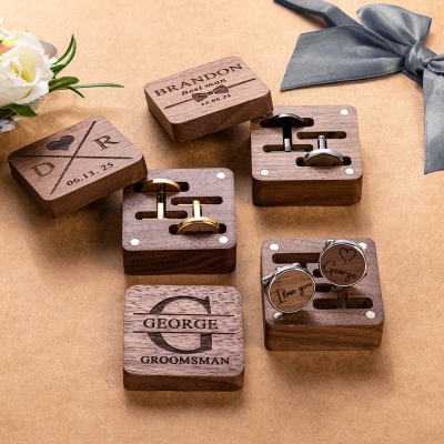 Engraved Cufflinks Box