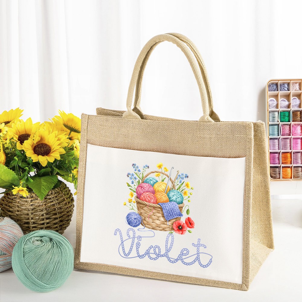 canvas pocket tote bag
