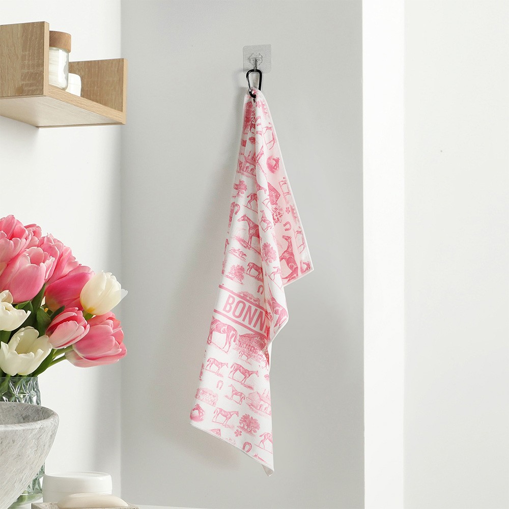 Badetuch mit Reitmonogramm
