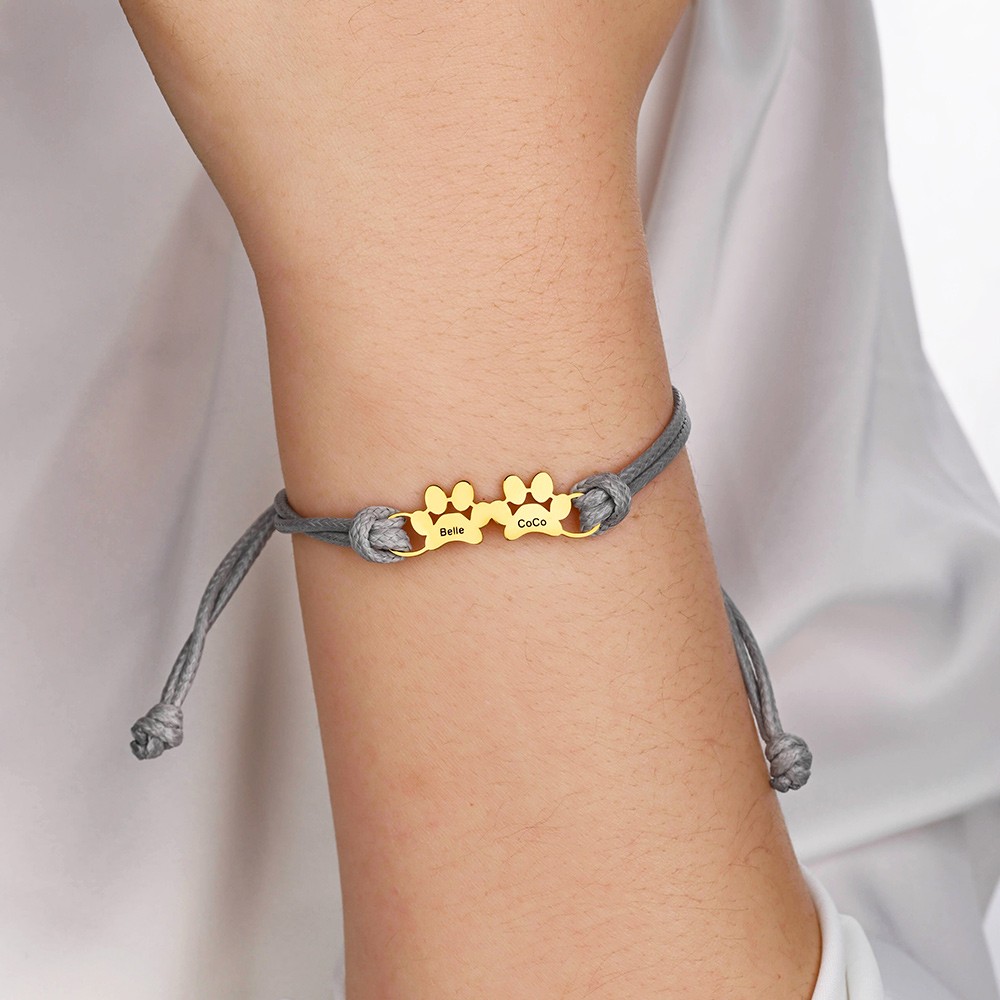 Personalized Paw Bracelet