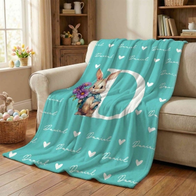 Easter blanket with name
