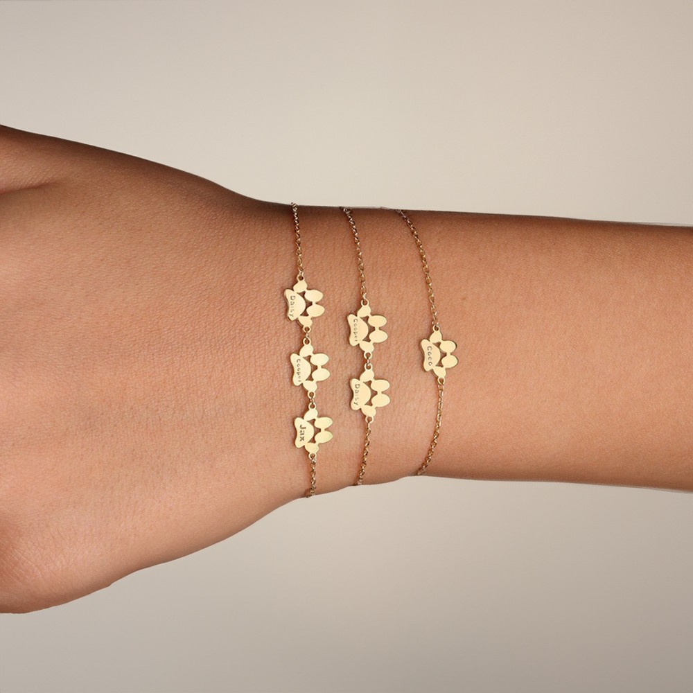 Pulseira de impressão de pata