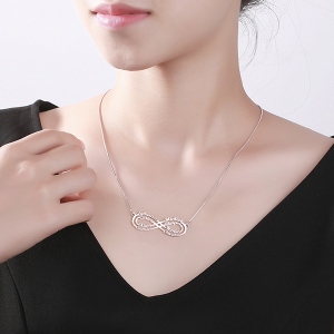 8 names Infinity necklace