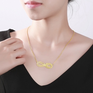 8 names Infinity necklace