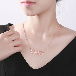 8 names Infinity necklace