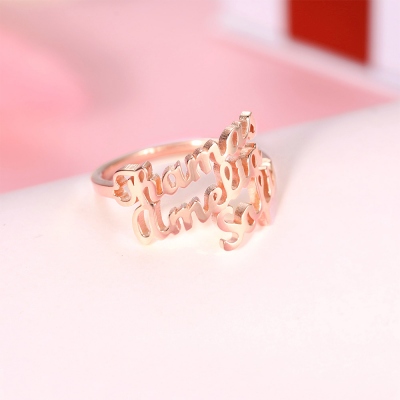 customized name ring for women 	
