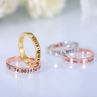 engraved rings