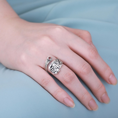 sterling silver spoon ring
