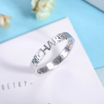 personalized name rings with birthstone