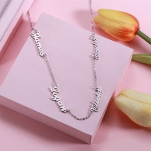 Personalized 1-4 Name Necklace