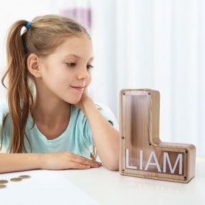Personalized Wooden Name Money box
