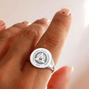 Personalized Badge Ring for Gift
