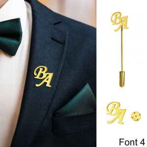 Personalized Initial Name Lapel Pin