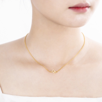Sterling Sliver Dainty Tooth Necklace