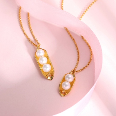 Peas in A Pod Necklace Gift for Her