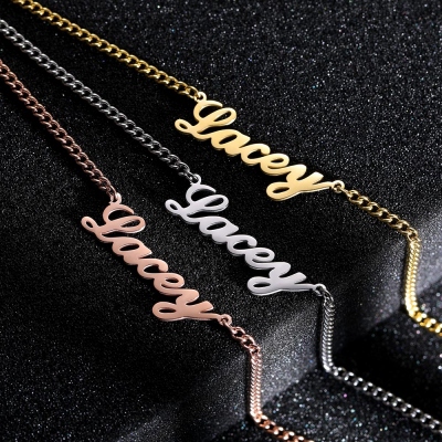 Personalized Name Plate Necklace