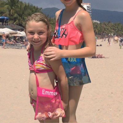 Personalized Seashell Mesh Bag