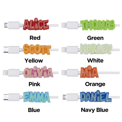 3D-Druck Personalisierte Glow Name USB-Kabel