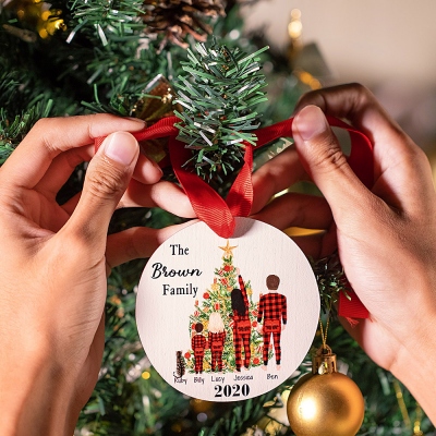 Custom Family Christmas Ornament